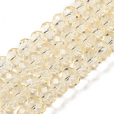 Transparent Baking Paint Glass Beads Strands DGLA-A034-T8mm-D02-1