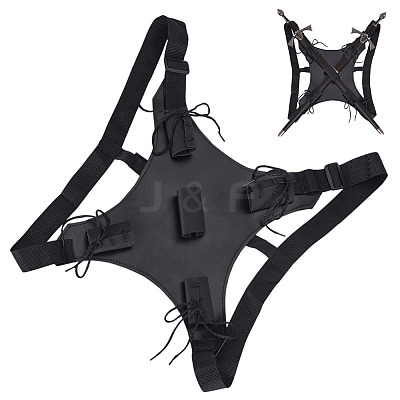 Plastic Double Sword Knife Holster AJEW-WH0816-110-1