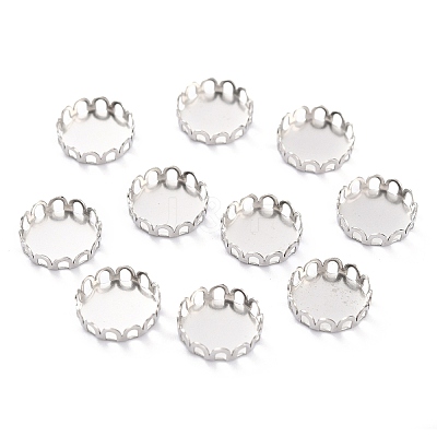 Non-Tarnish 304 Stainless Steel Cabochon Settings STAS-Y001-09G-P-1