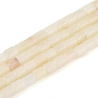 Natural White African Opal Beads Strands G-T141-85A-01-1