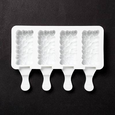 Food Grade DIY Rectangle Ice-cream Silicone Molds DIY-D062-03B-1