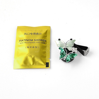 Alloy Rhinestone Car Air Vent Decorations AJEW-TAC0027-10C-1