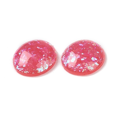 Resin Imitation Opal Cabochons RESI-E042-01C-1