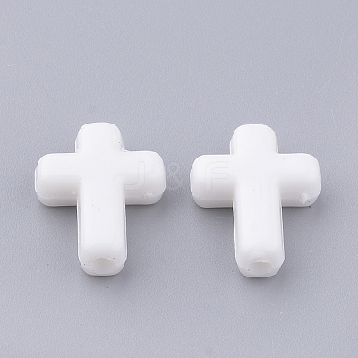 Opaque Acrylic Beads X-SACR-436-C01-1