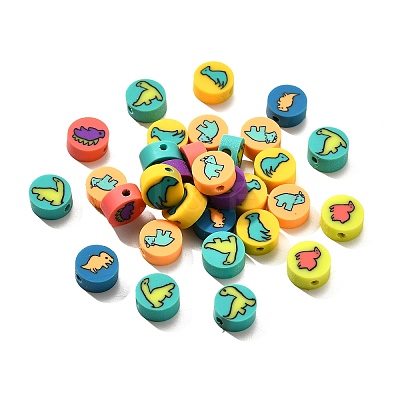 Handmade Polymer Clay Beads CLAY-R006-04-1