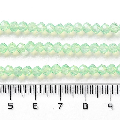 Baking Paint Transparent Glass Beads Strands DGLA-A034-J4MM-D02-1