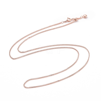 925 Sterling Silver Wheat Chains Necklace for Women STER-I021-02A-RG-1