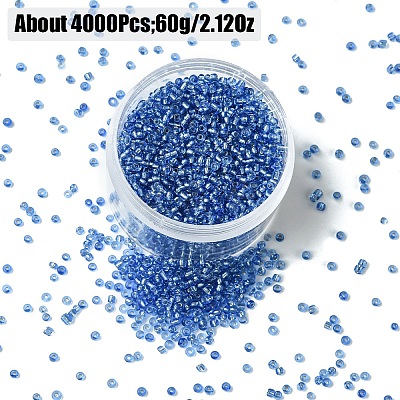 60G Glass Seed Beads SEED-YW0002-84F-1