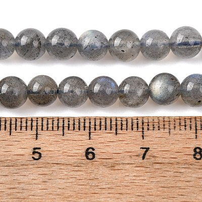 Natural Labradorite Round Bead Strands G-M263-B-03-1