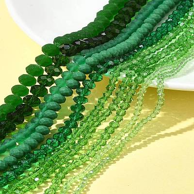 Electroplate Glass Beads Strands EGLA-FS0001-42B-1