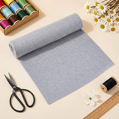 Cotton Ribbed Knit Fabric DIY-WH0622-769A-1