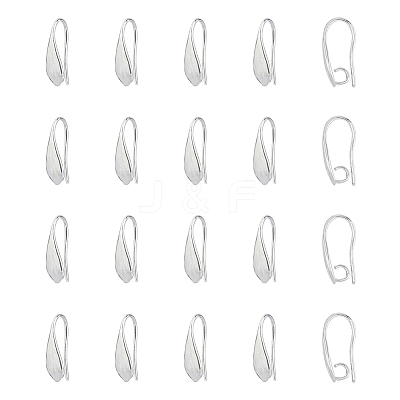 20Pcs Brass Earring Hooks KK-FH0007-17P-1