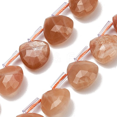 Natural Sunstone Beads Strands G-C292-A07-01-1