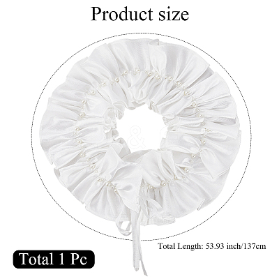 Polyester Lady Tulle Collars AJEW-WH20072-25A-1
