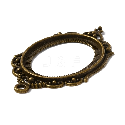 Zinc Alloy Pendant Cabochon Settings FIND-WH050-70AB-1