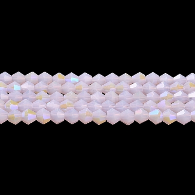 Imitation Jade Electroplate Glass Beads Strands EGLA-A039-J2mm-L02-1