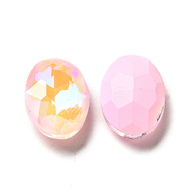 Mocha Fluorescent Style Glass Rhinestone Cabochons GGLA-M005-01A-223MK-1