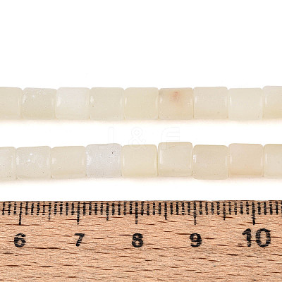 Natural White African Opal Beads Strands G-T141-85A-01-1