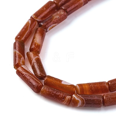 Natural Red Agate Beads Strands G-P570-A01-02-1