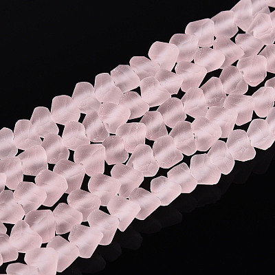 Frosted Transparent Glass Beads X1-GLAA-N016-4mm-10-1