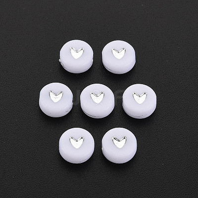 Plating Acrylic Beads X-PACR-R242-02-1