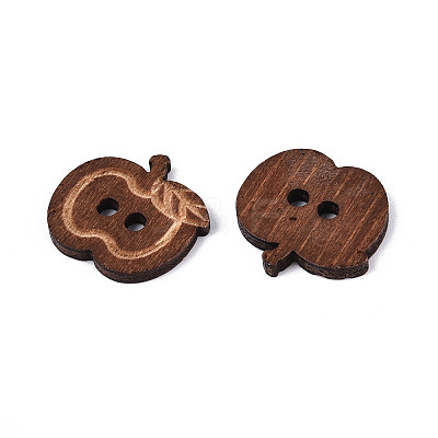 Apple Wood Buttons BUTT-T013-14A-1