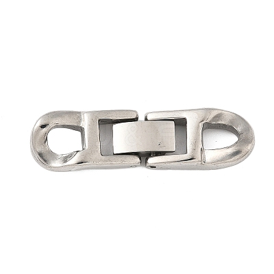 304 Stainless Steel Fold Over Clasps STAS-S185-14P-B-1