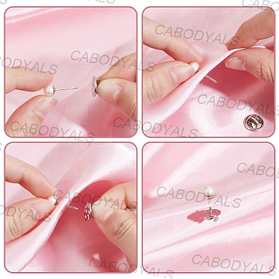 100Pcs Iron Curtain Tie Buckle AJEW-CY0002-48A-1