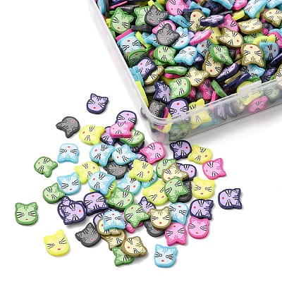 105g 7 Colors Handmade Polymer Clay Cabochons CLAY-CJ0001-65-1
