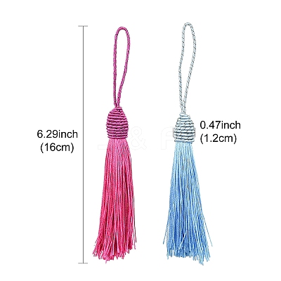 Polyester Tassel Big Pendant Decorations FIND-YW0004-59A-1