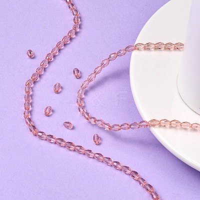 Faceted Glass Beads Strands X-GC891Y-9-1