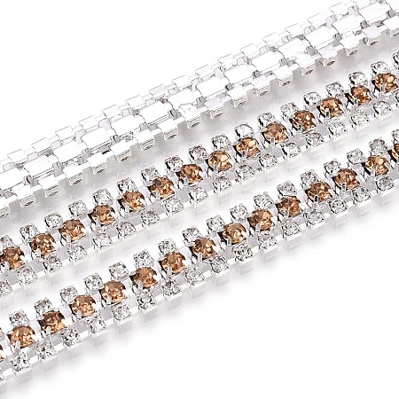 Iron Rhinestone Cup Chains CH-T006-04S-09-1