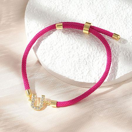 Adjustable Nylon Cord Bracelets BJEW-C096-01G-21-1