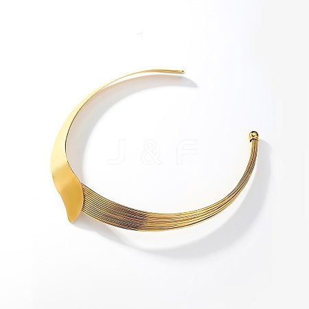 Stainless Steel Cuff Choker Necklace SF6573-1-1