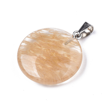 Synthetic Yellow Aventurine Pendants LS-X-G-R470-011-1