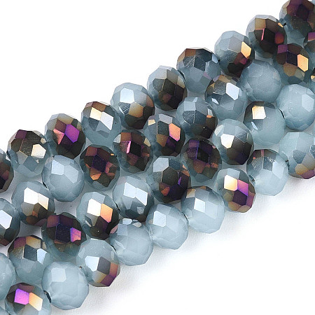 Electroplate Glass Beads Strands LS-EGLA-A034-J6mm-F04-1
