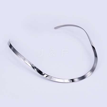 304 Stainless Steel Choker Necklaces X-NJEW-O094-05-1