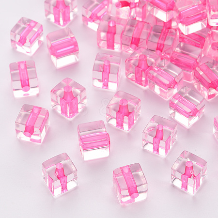 Transparent Acrylic Beads TACR-S154-12A-82-1