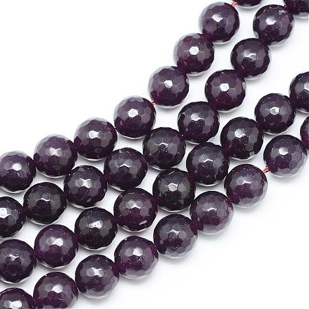 Natural White Jade Bead Strands G-R346-10mm-20-1