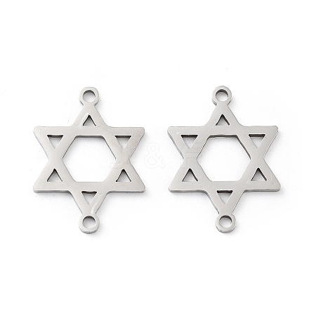 Non-Tarnish 201 Stainless Steel Connector Charms STAS-A090-23P-1