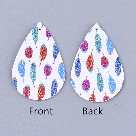 PU Leather Big Pendants FIND-S311-009A-1