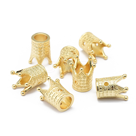 Rack Plating Brass Beads X-KK-O125-05G-1