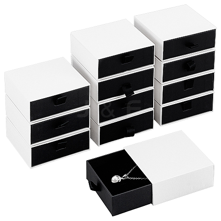 Cardboard Jewelry Set Packing Drawer Boxes CON-WH0115-43A-1