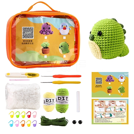 3D Dinosaur Knitting Beginner Kits PW-WG52261-10-1