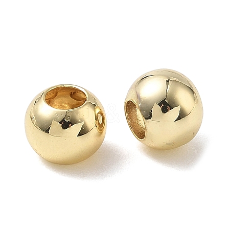 Brass European Beads X-KK-L268-002G-1