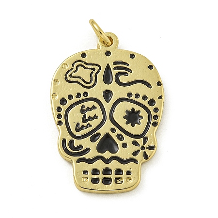 Rack Plating Brass Enamel Pendants KK-Z067-24G-02-1