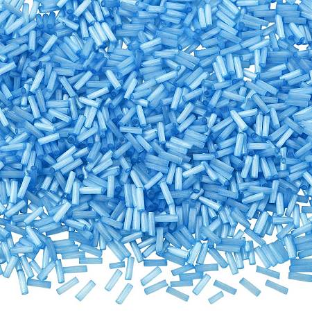50g Glass Bugle Beads SEED-SZ0001-024D-1