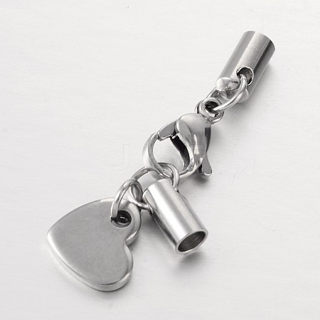 304 Stainless Steel Lobster Claw Clasps FIND-JF00069-02-1