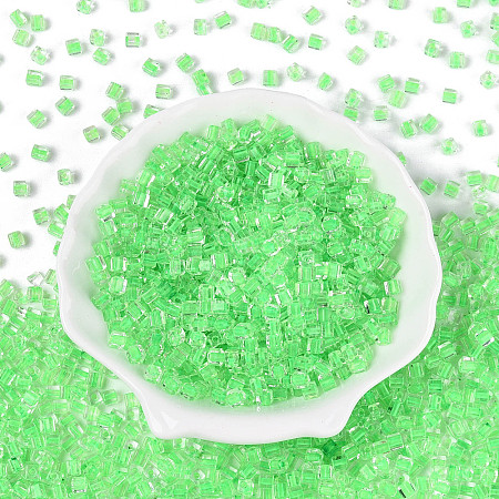 Transparent Inside Colours Glass Seed Beads SEED-T007-11I-1
