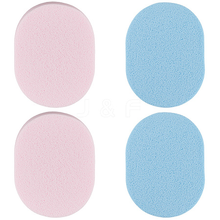 4Pcs 2 Colors PVA Sponge Makeup Powder Puff MRMJ-GF0001-64C-1
